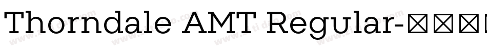 Thorndale AMT Regular字体转换